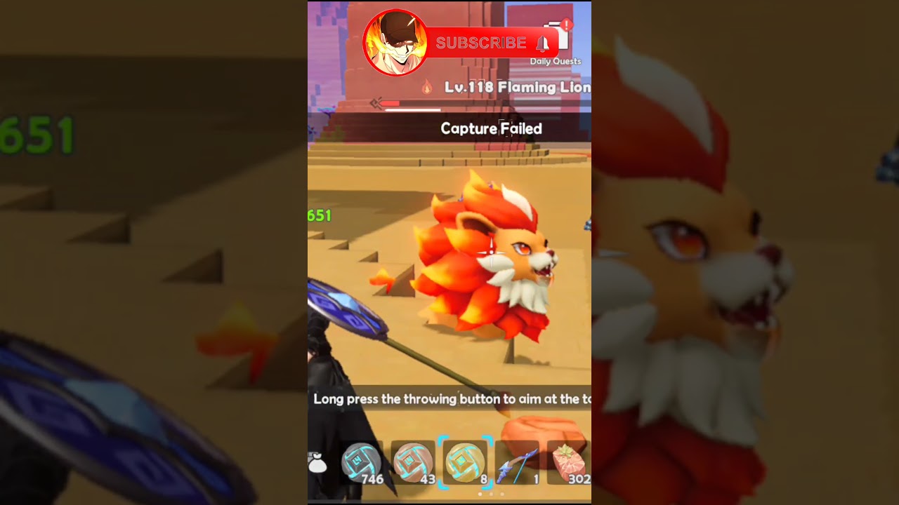 "Flame Lion Captured: A Legendary Achievement in Lightus"