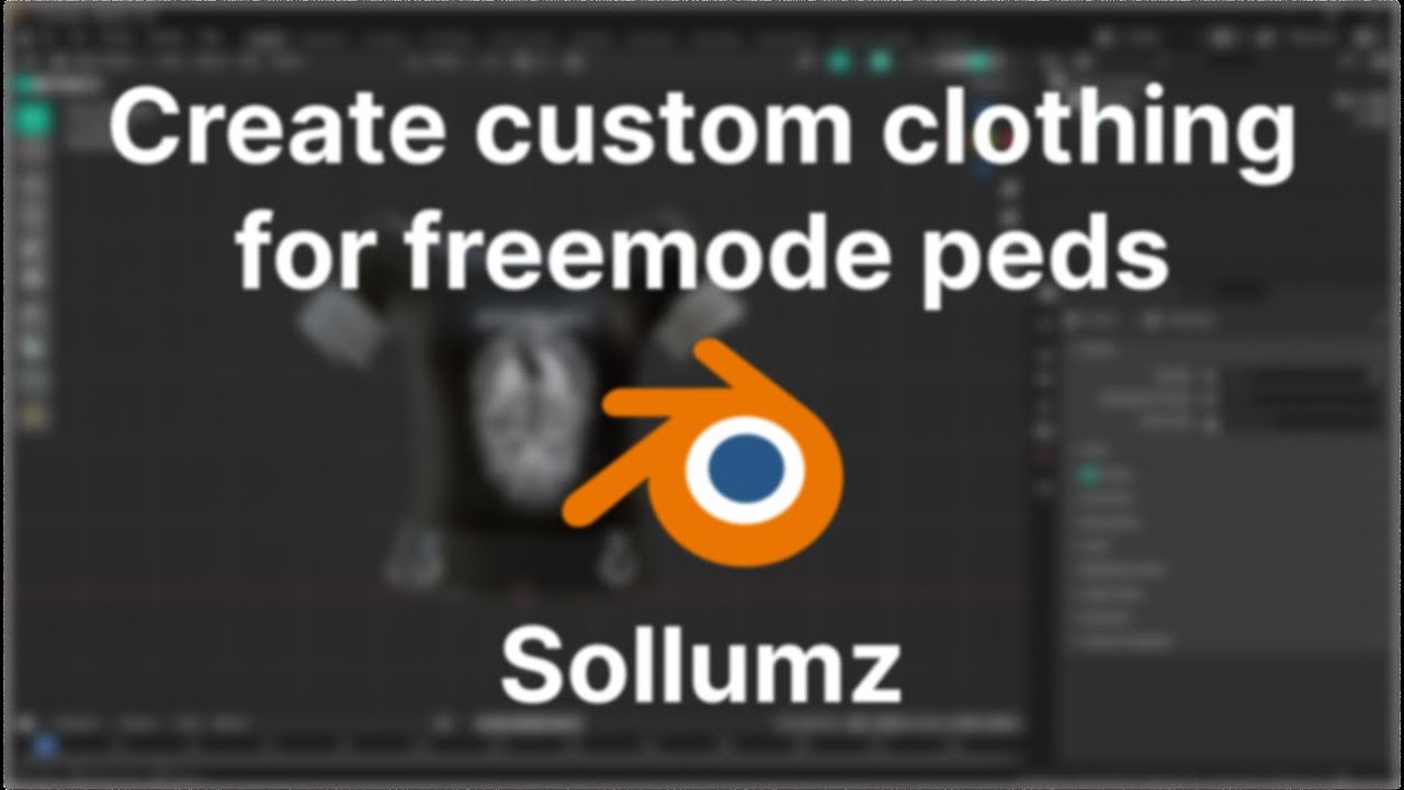 [Урок] Создание одежды в свободном режиме с помощью Sollumz Blender 2025
