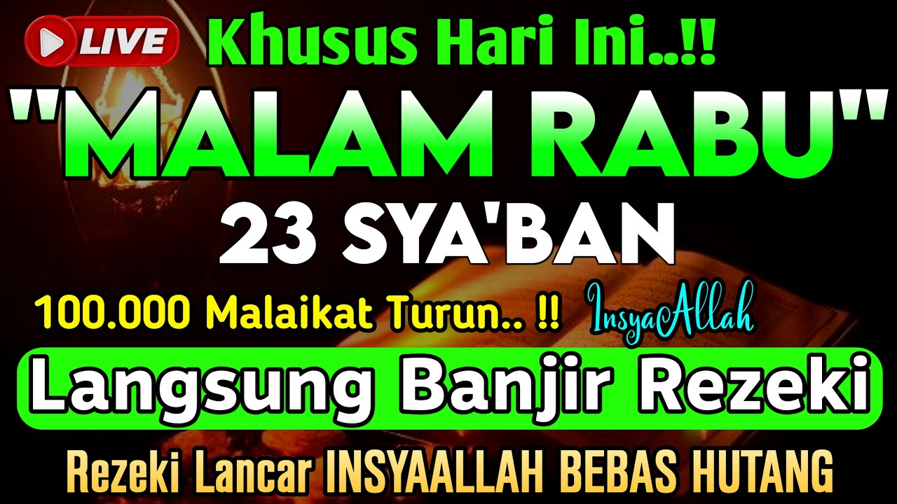 Putar Ayat ini Di Bulan Sya'ban - Segala Hajad Dikabulkan, Rezeki Mengalir Deras, Aamiin