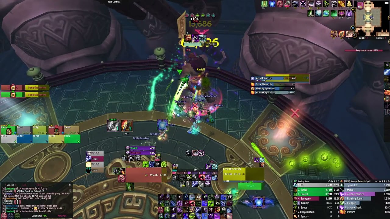 MSV Blood DK Heroic Feng the Accursed Guild First 10 Man