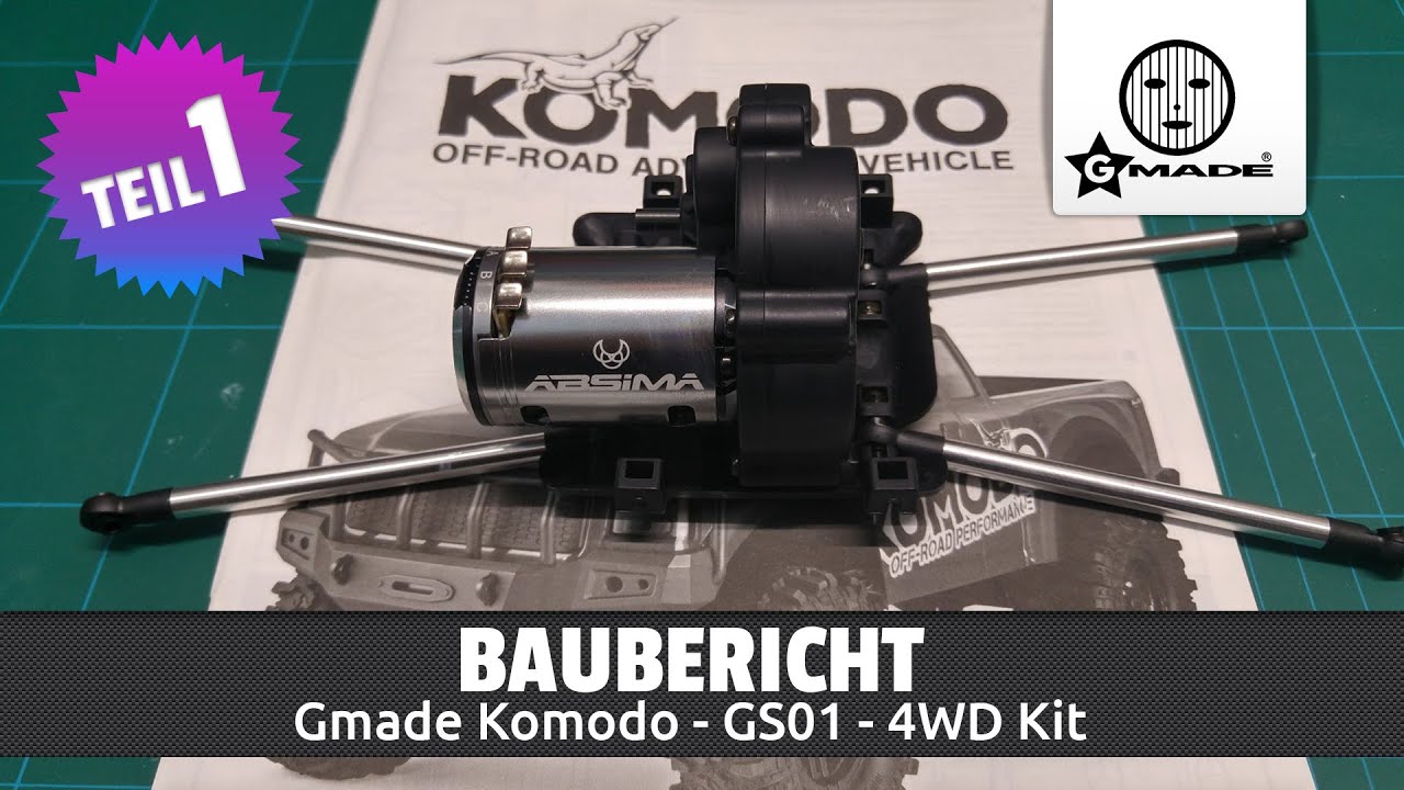 Gmade Komodo 4WD Kit - Baubericht Teil 1/4 (Deutsch / HD)