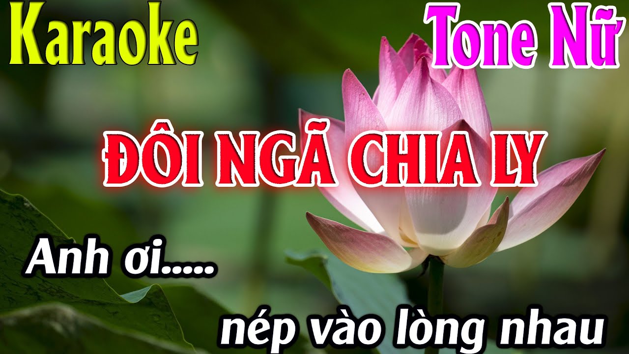 Karaoke Đôi Ngã Chia Ly Karaoke Tone Nữ Beat Chuẩn Nhất 2025 Karaoke Thanh Kiệt