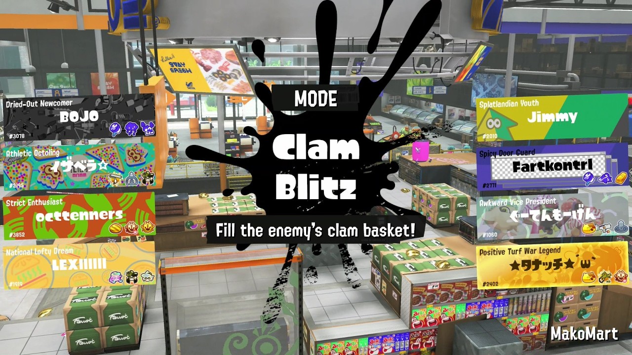 Anarchy Battle (Series): Clam Blitz - S+1 RANKED - ONLINE PLAY - MULTIPLAYER | SPLATOON 3 (2022)