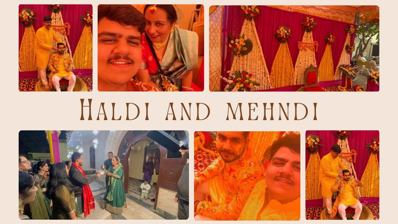 Vaibhav ki haldi and mehndi ❤️🧿.   