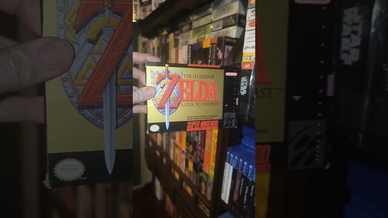 Zelda Link to the past version canadienne unboxing #asmr #retro #videogames #nostalgia #nintendo