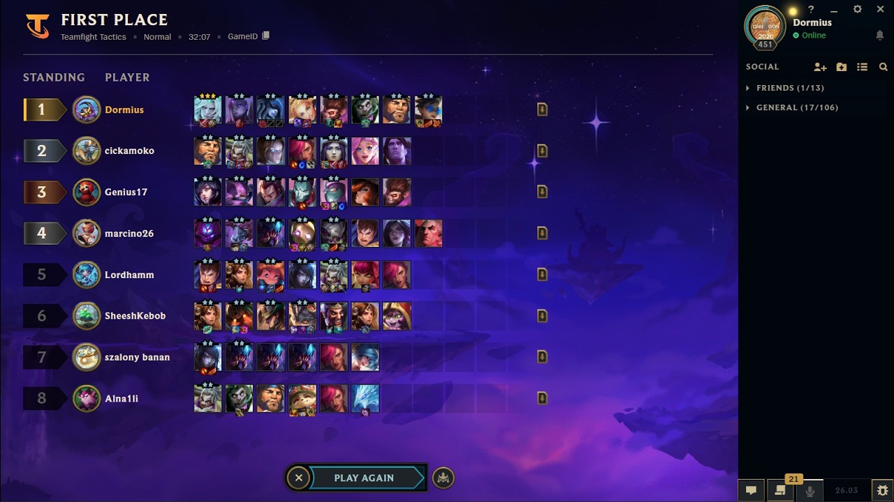 League Of Legends TeamFight Tactics TFT