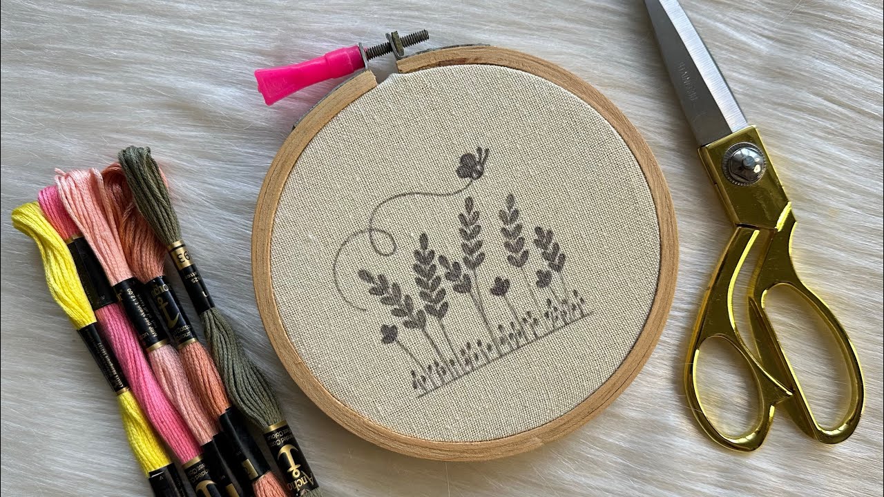 🌼 Lazy Daisy Garden Flowers with a Buzzing Bee 🐝 | Easy Hand Embroidery for Beginners