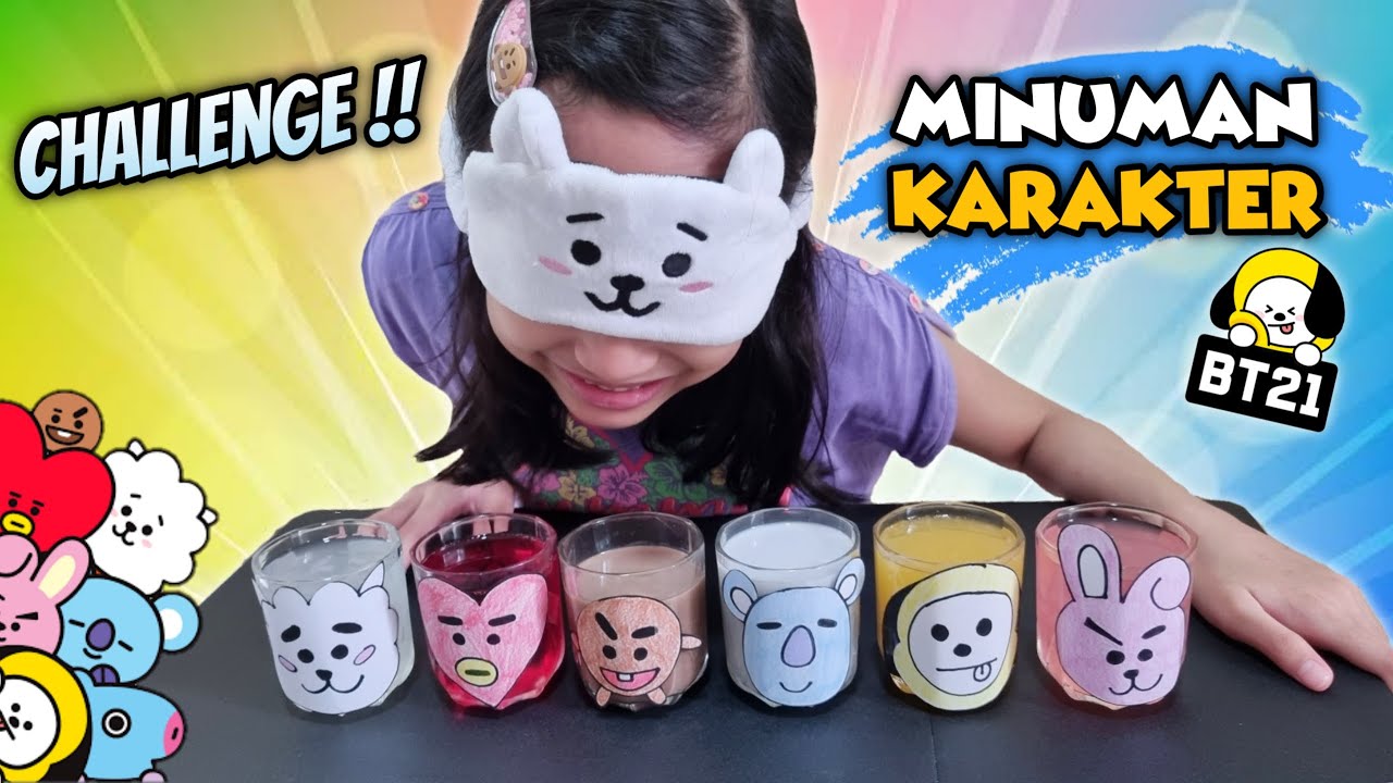 Minuman Sesuai Warna Karakter BT21 | Jangan Sampai Salah Tebak 😄 Asti Kunyit - Bunda Aqilla Eps 177
