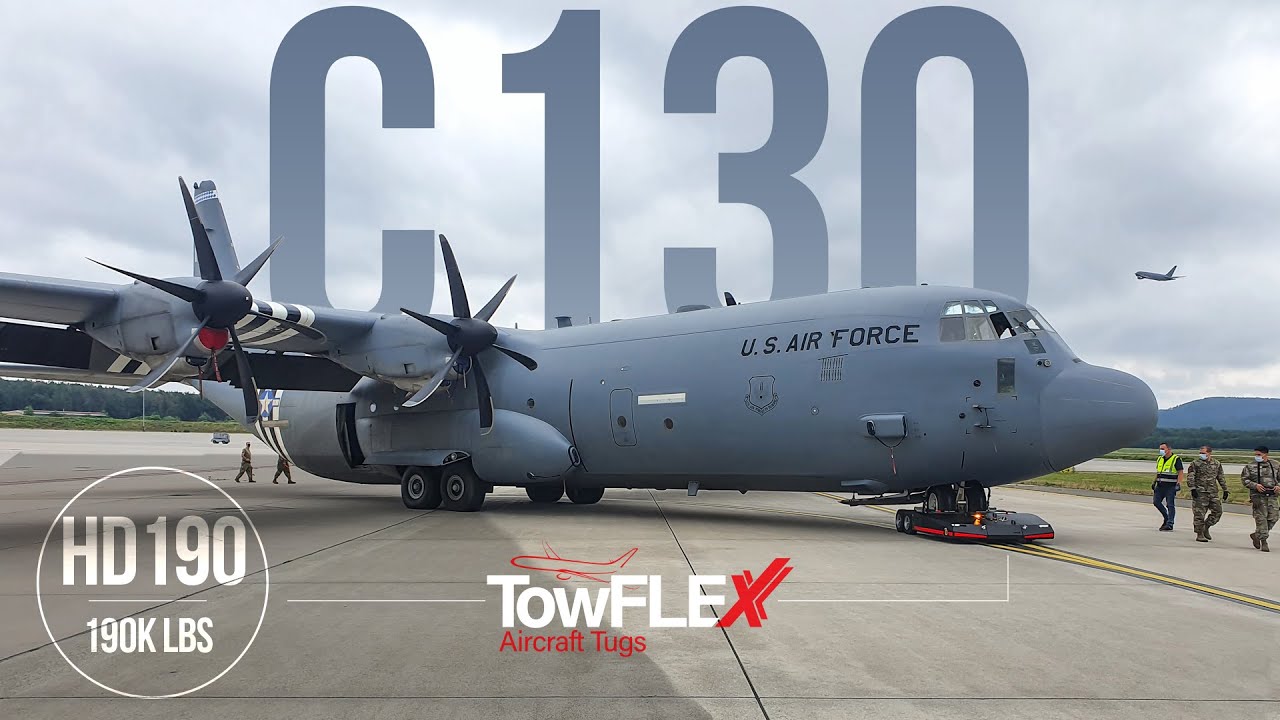 TowFLEXX HD190 - Lockheed C-130 Hercules | Electric Remote Controlled Aircraft Tug