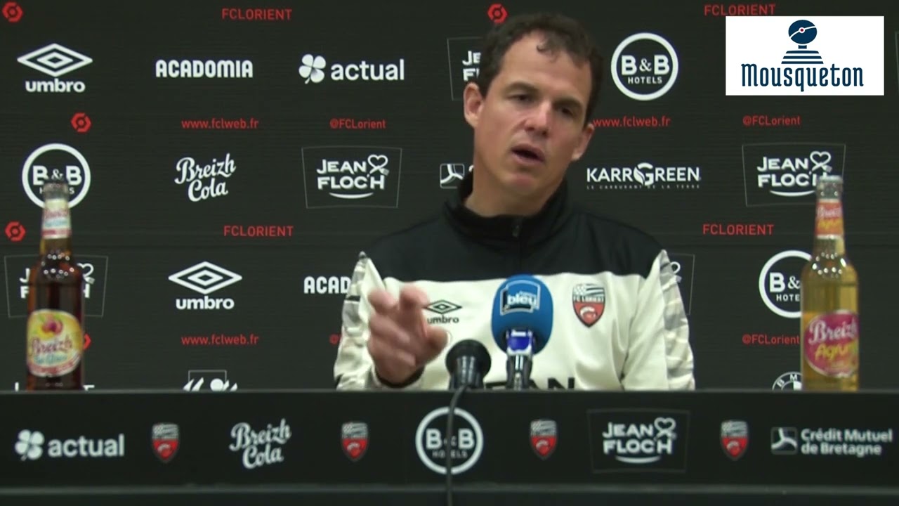 Le point presse de Régis Le Bris avant Paris SG - FC Lorient 22-23