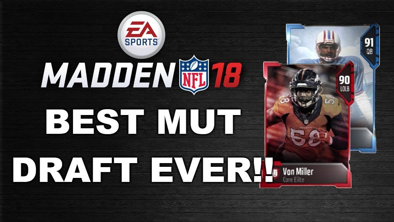 BEST MUT DRAFT EVER!!! MUT 18 MUT DRAFT GAMEPLAY | MADDEN 18
