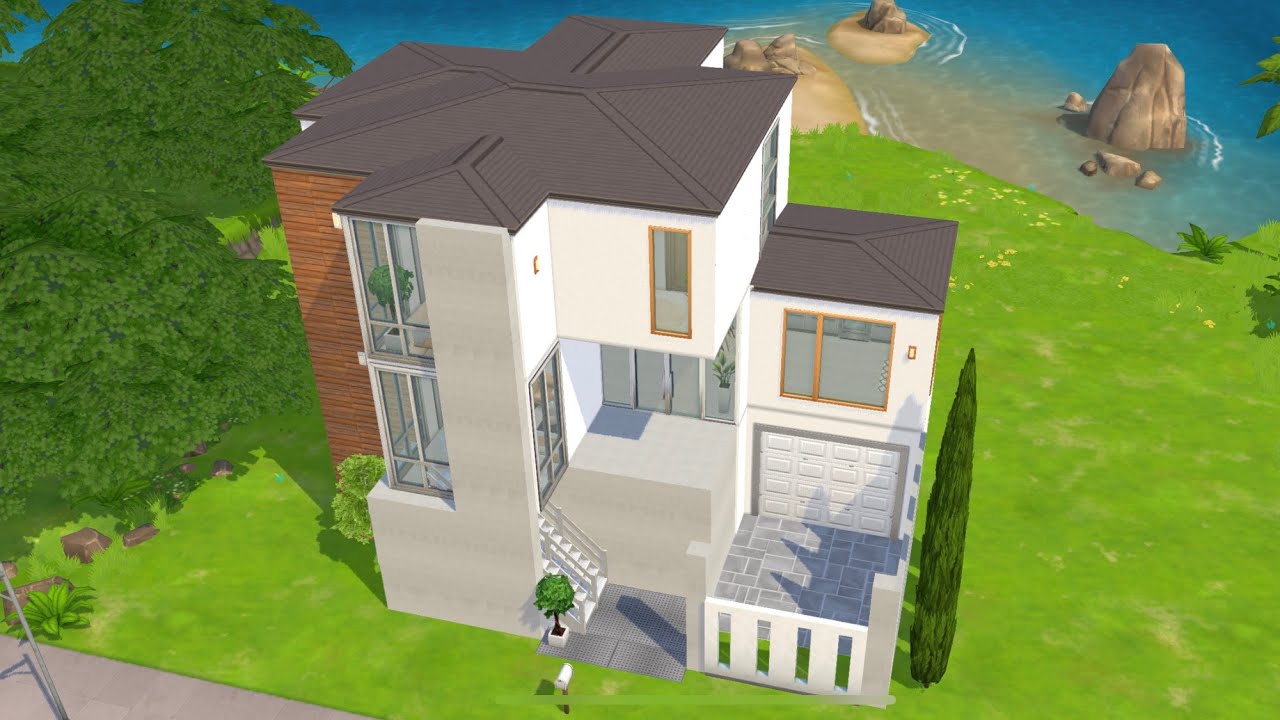 Modern Japanese house - speed build | The Sims Mobile