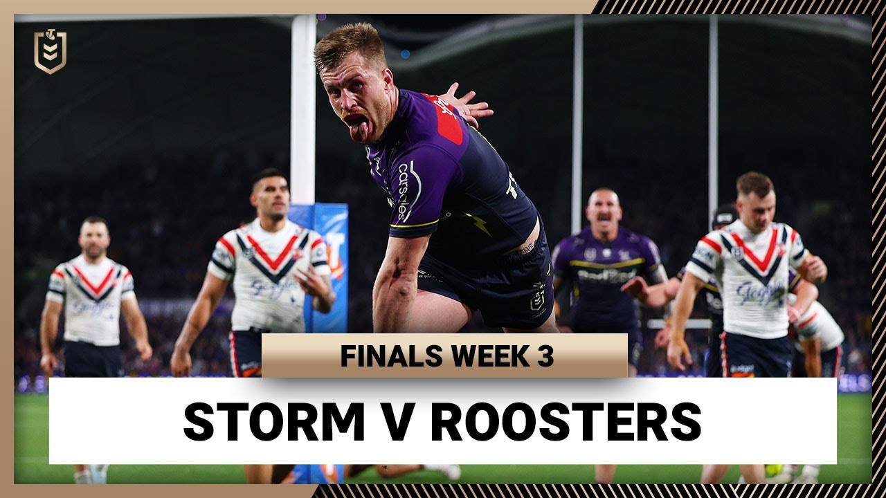 NRL Highlights | NRL 2024 | Storm v Roosters | Full Match Replay | Finals Week 3
