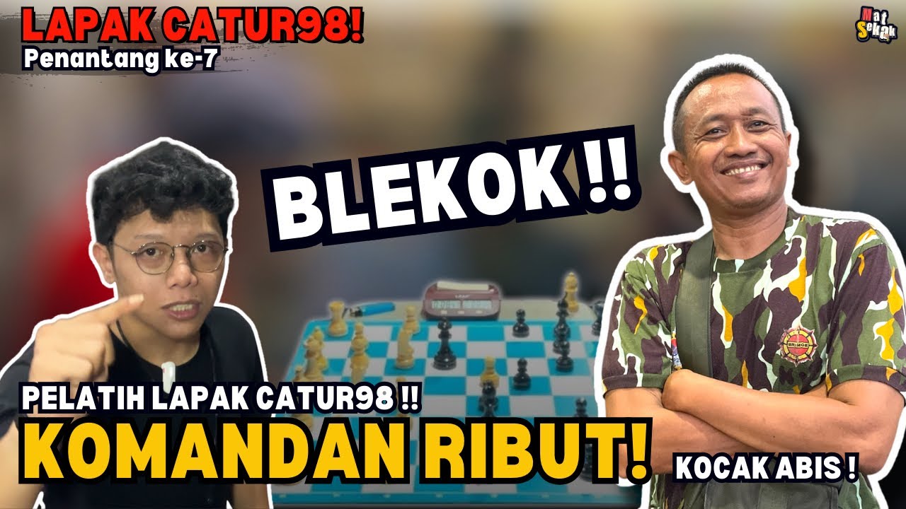 PELATIH CATUR LAPAK TURUN TANGAN !! PENANTANG TERAKHIR LAPAK CATUR98 !! Catur jalanan