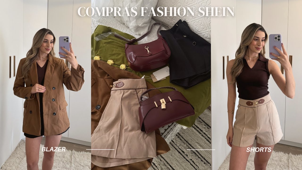 Compras SHEIN: blazer, casaco, shorts de alfaiataria, TUDO lindo e mais | Carine Reis
