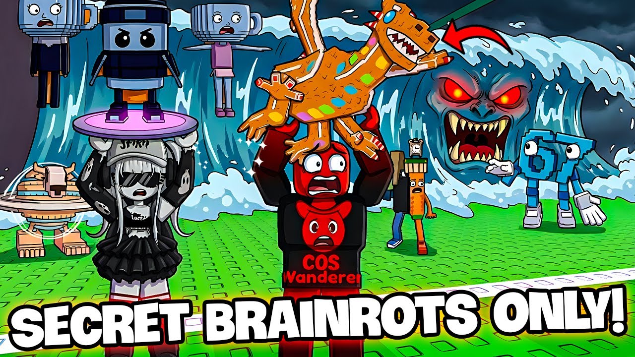 I Got Every Rarest Secret Brainrot in Escape Tsunami for Brainrots!