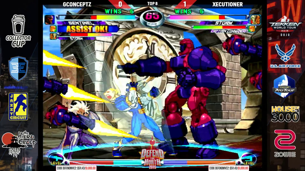 Marvel vs. Capcom 2 - GConceptz vs. Xecutioner [TOP 8] @ Defend the North 2019