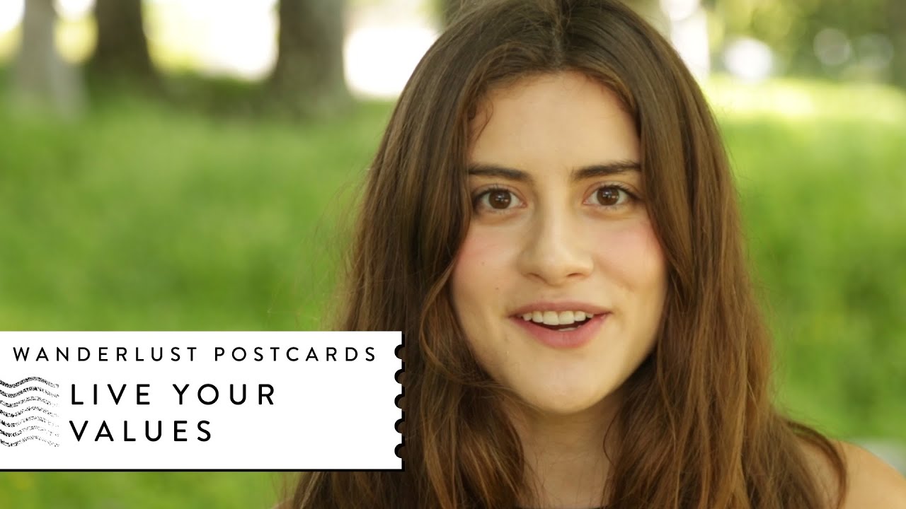 Live Your Values - Wanderlust Postcard with Lauren Singer