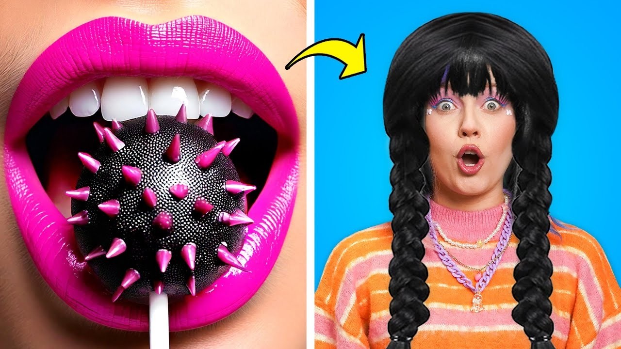 Extreme Style Switch! 😲 Enid Recreates Wednesday&rsquo;s Iconic Look