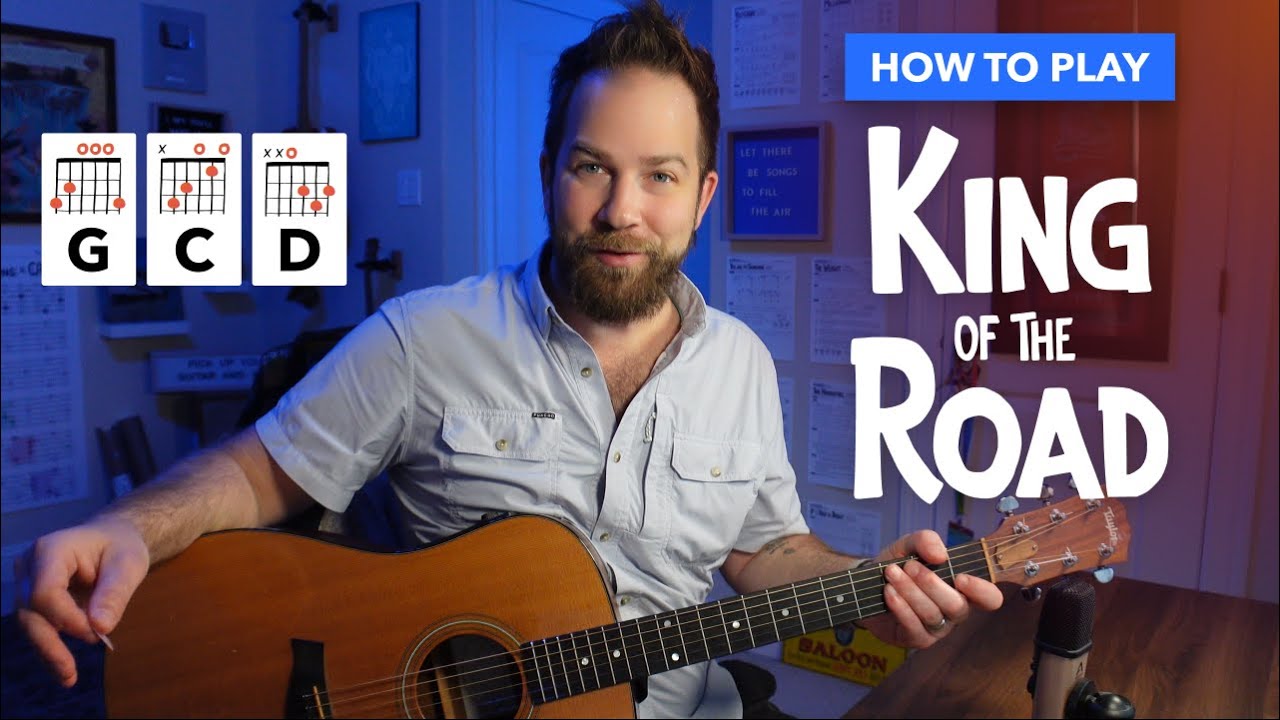 King of the Road • Guitar Lesson with Easy Chords (Roger Miller)
