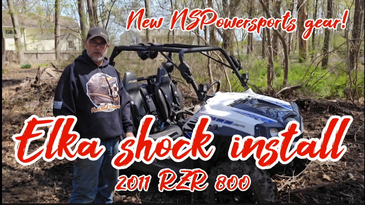 Elka stage 1 shock install on my 2011 RZR 800 Trail