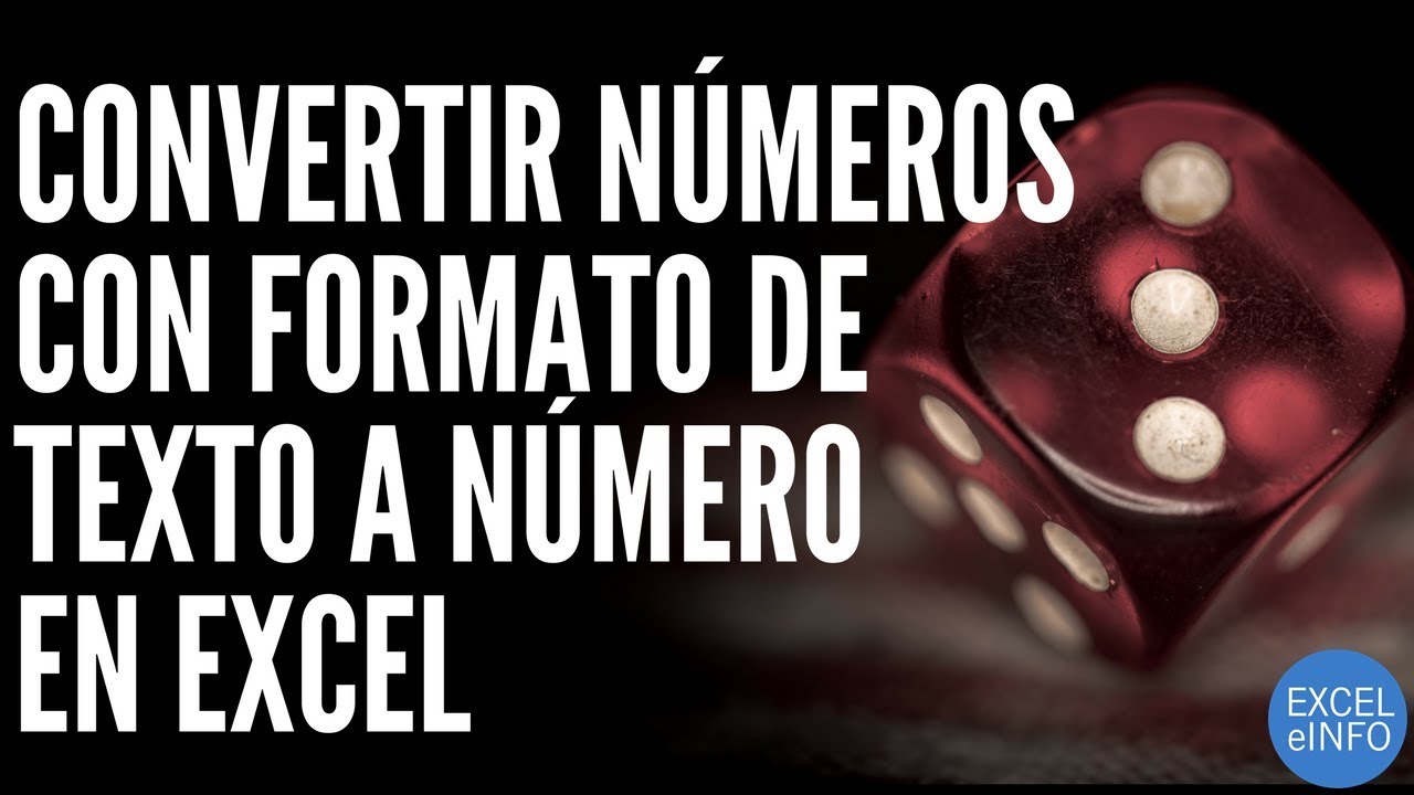 3 maneras para convertir números con formato de texto a número Excel con y sin VBA @EXCELeINFO