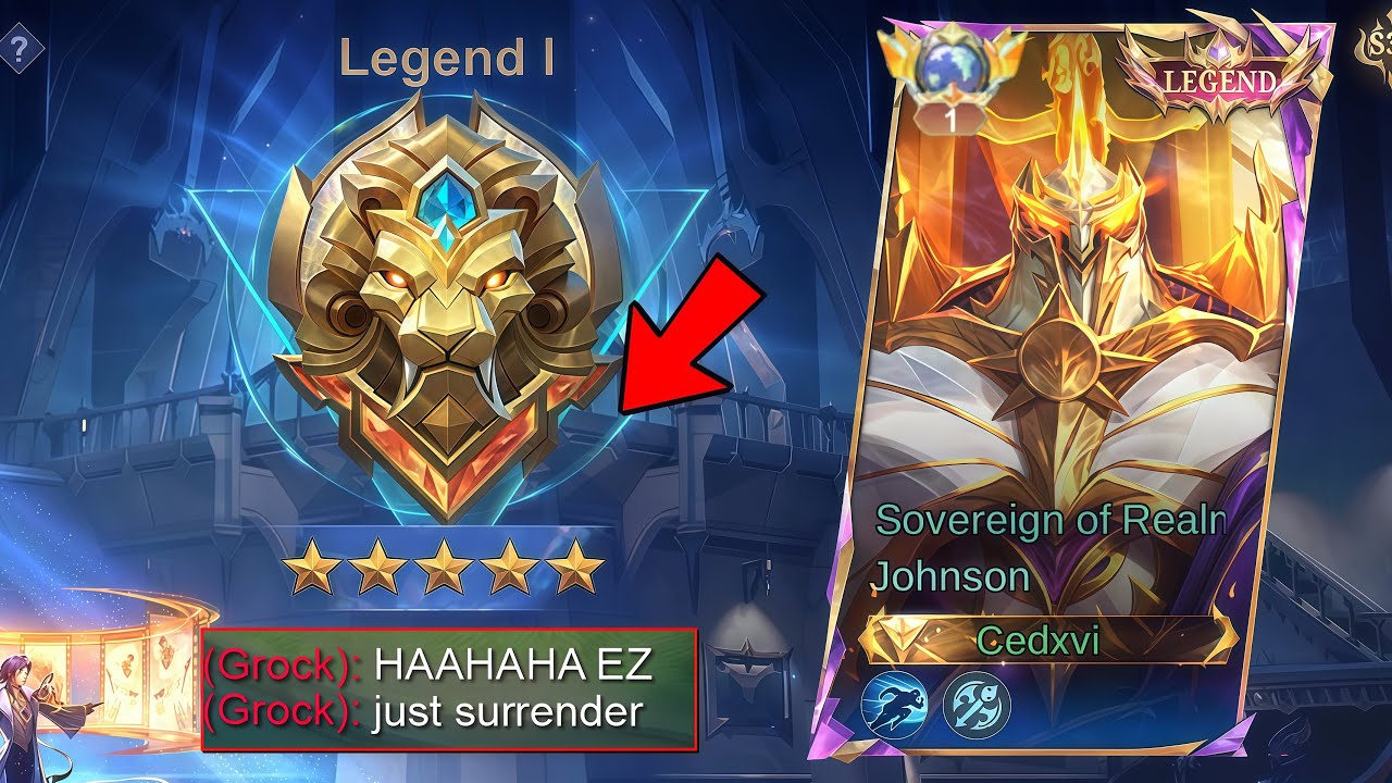 MY JOHNSON LAST MATCH TO MYTHIC NEW SEASON!! (Win or Lose?)