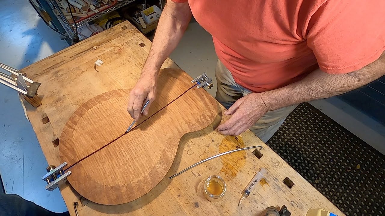 Ken Parker Archtoppery - Arched Plates 01 Plate Gluing