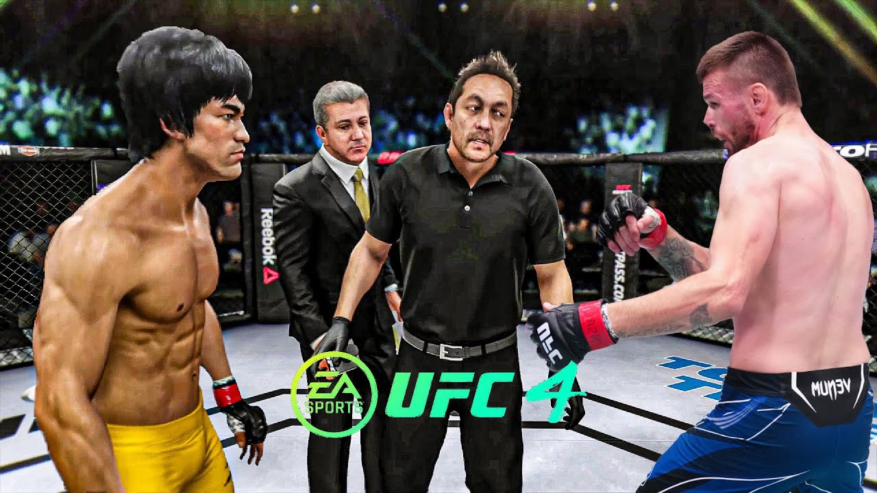 Брюс Ли против Тима Минса EA Sports UFC 4 Бойцовский клуб Брюса Ли 🔥🐲