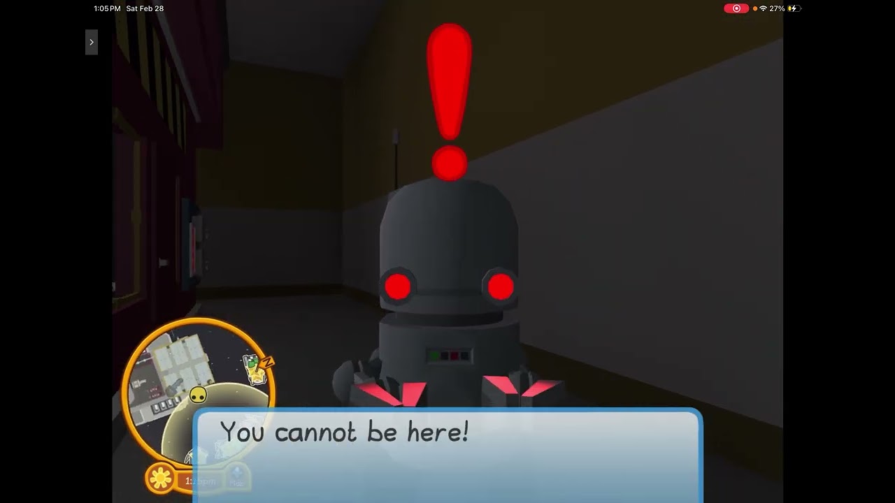Today I turn off the robot factory alarm off! Race