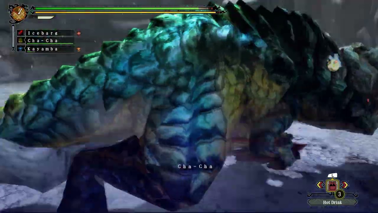 [MH3U] Monster Hunter 3 Ultimate - Jade Barroth Boss Fight