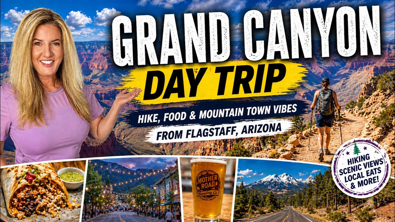 Grand Canyon Day Trip: South Kaibab Hike Flagstaff Food & Mountain Town Vibes from Flagstaff Arizona