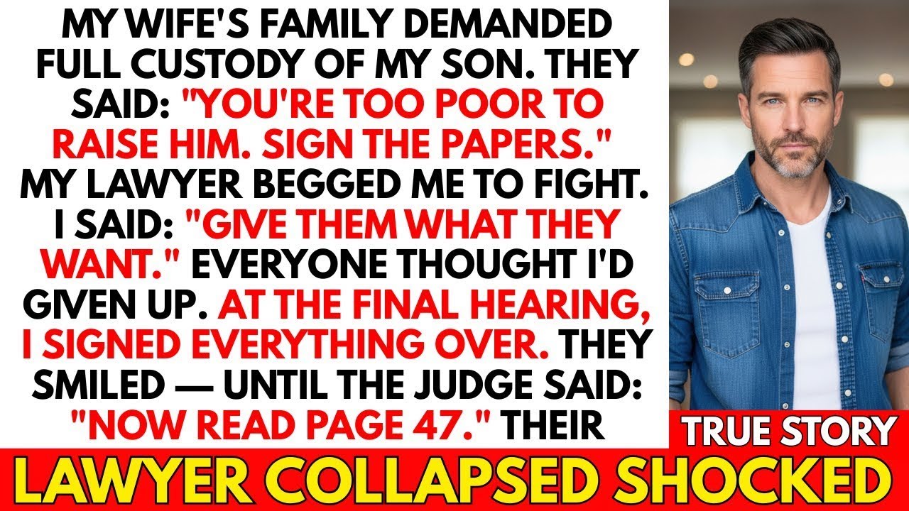 My Wife's Family Took Custody of My Son — They Had No Idea What They Really Signed For