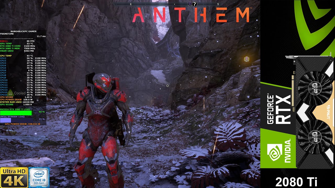 Anthem Icetide Update Ultra Settings 4K DLSS | RTX 2080 Ti Z i9 9900K 5.2GHz