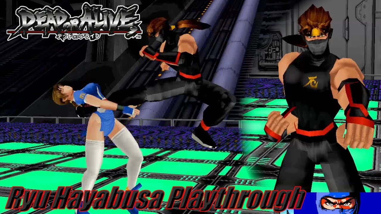 Dead or Alive (Arcade) - Ryu Hayabusa Playthrough