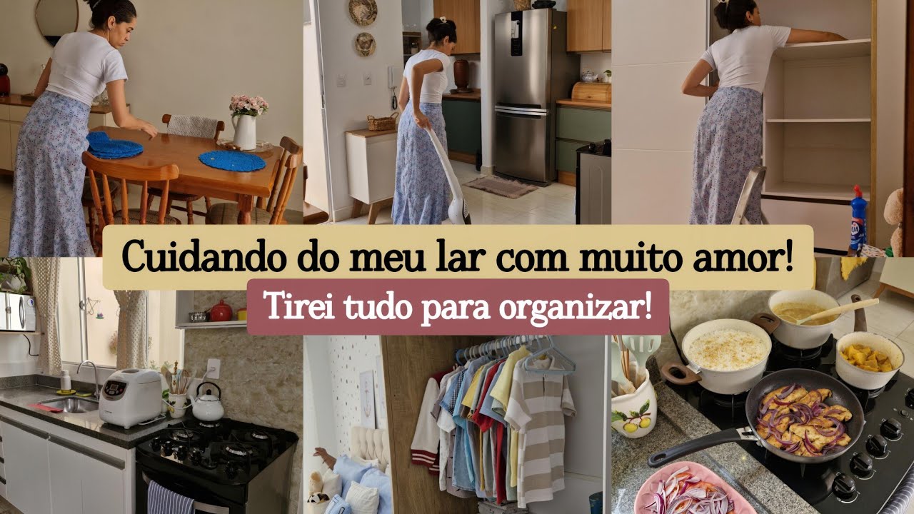 CUIDANDO DO MEU LAR COM AMOR✨️-Rotina, almoço caseiro/Cozinha limpa e quarto dos meninos organizado🏠