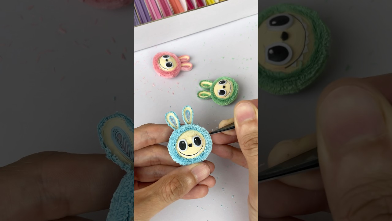 Labubu from Paper Quilling👹 #labubu #quilling #art