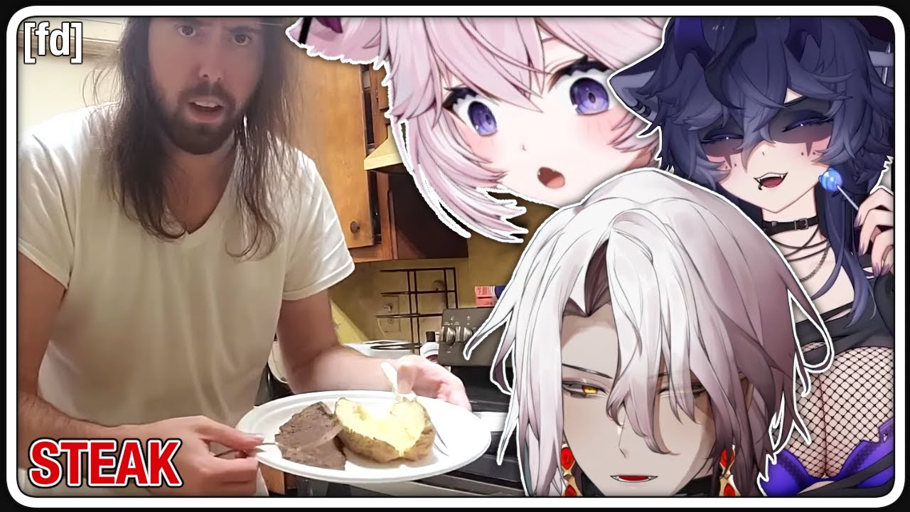 Aethel Would Eat Asmon's Steak | ft. Nyanners & Snuffy