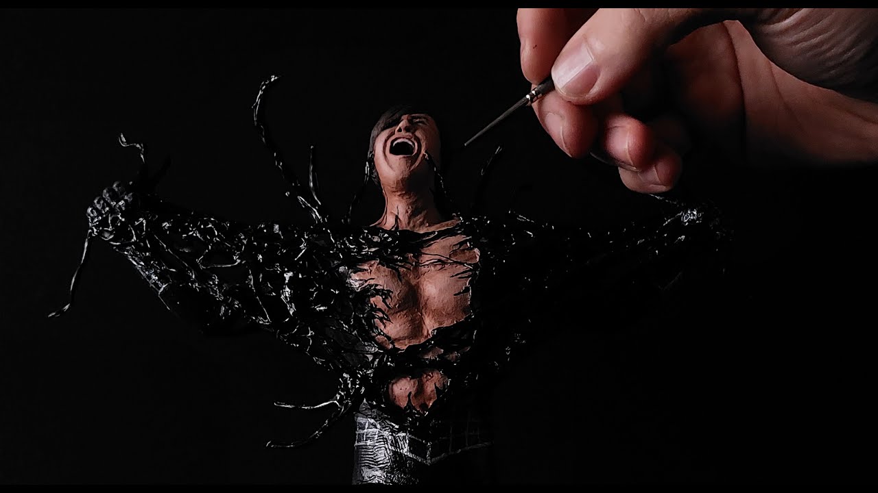 Sculpting Black Spider-Man | Symbiote Suit - Spider-Man 3 (2007) - Timelapse
