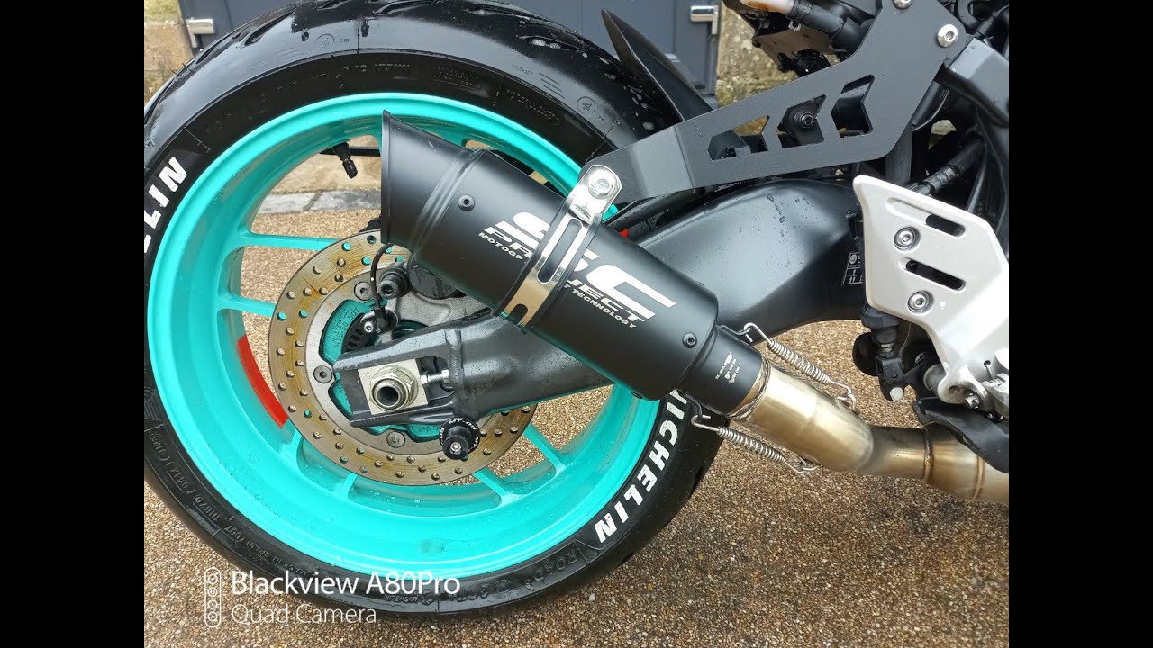 Yamaha MT09 exhaust unboxing/fitment