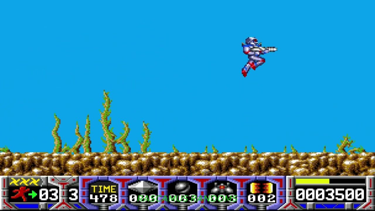 TURRICAN FLASHBACK 30th ANNIVERSARY GAMEPLAY ON PLAYSTATION 4 PS4 WITH COMMENTARY RETRO