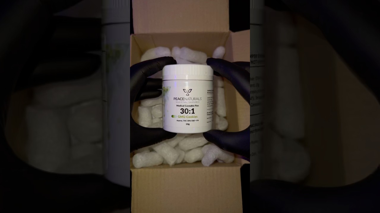 Peace Naturals T30 GMO Cookies | Strain Review | Medical Cannabis UK | Cantourage Clinic | Unboxing
