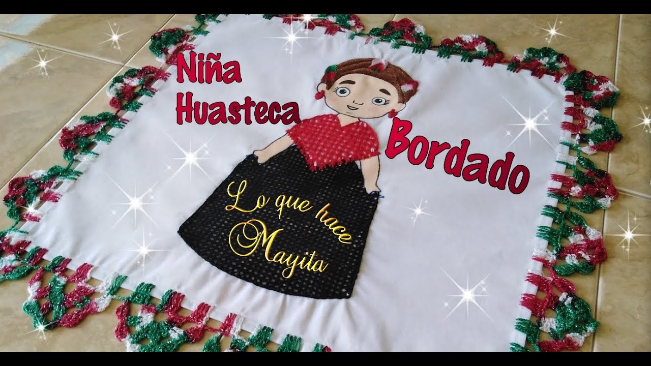 Niña Huasteca | Servilleta Bordada