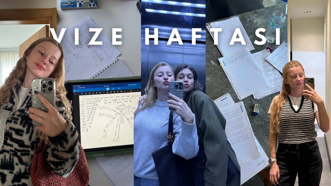 Koca bir vize haftası | bilgisayar mühendisliği son sınıf 👩🏼‍💻😭