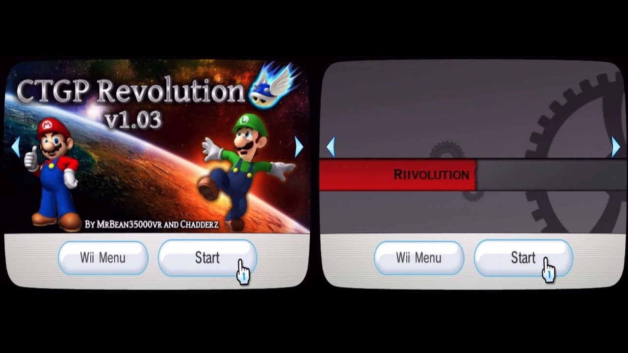 Mario Kart Wii - CTGP Revolution Channel vs Riivolution - The speed test :P