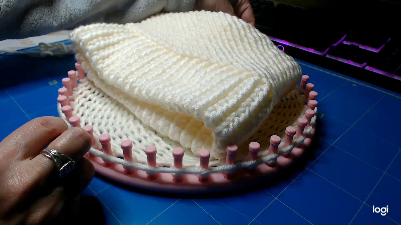 TUTO FACILE BONNET AU TRICOTIN LOOM KNIT HAT