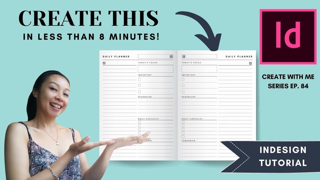 DESIGN A PLANNER IN LESS THAN 8 MINUTES | INDESIGN TUTORIAL