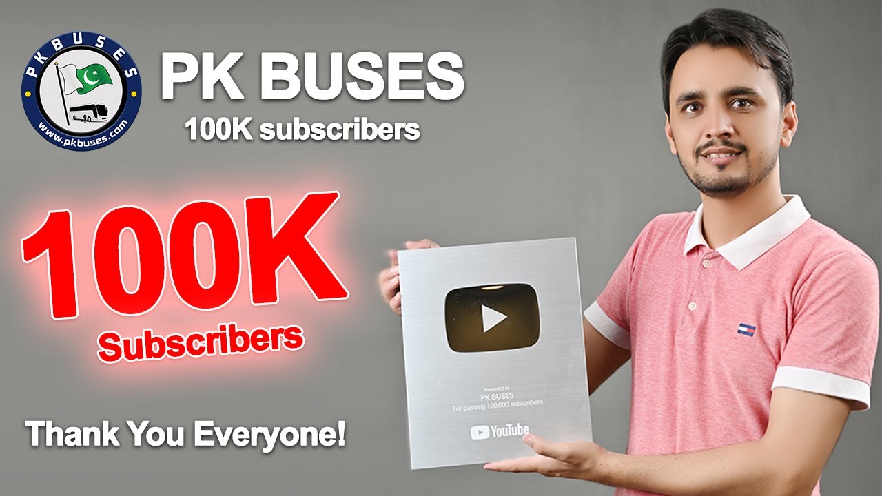 100k Subscribers Celebration | Silver Play Button Unboxing | PK BUSES