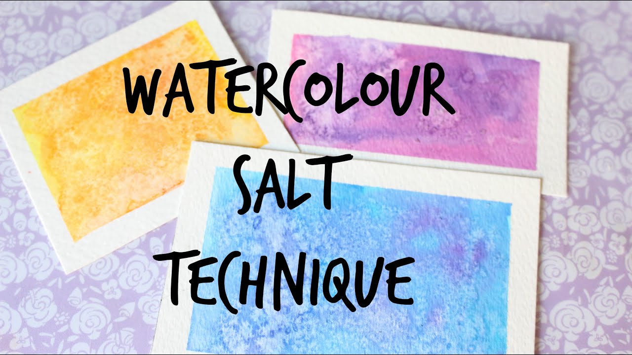 Watercolour-Salt Technique