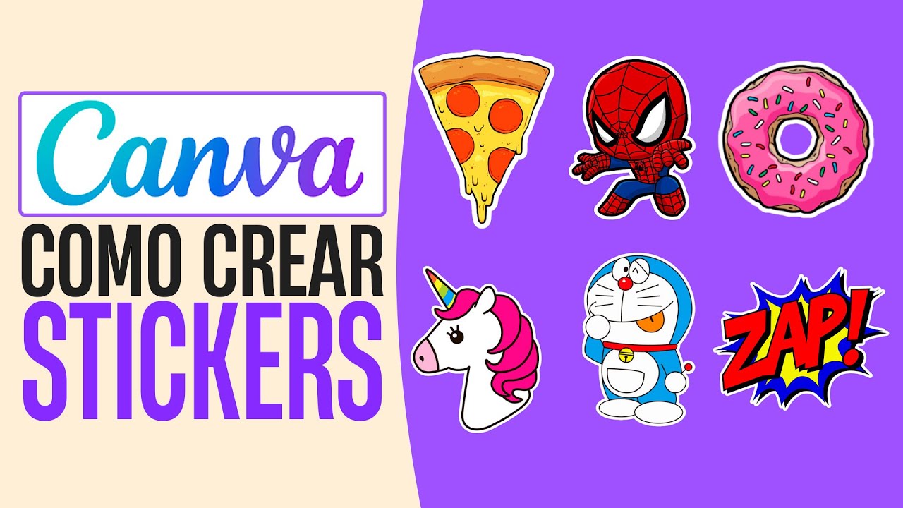 C&oacute;mo HACER STICKERS en Canva Gratis (2024) | Tutorial